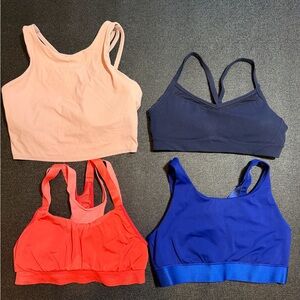Athleta Sports Bras - Pink, Navy, Coral, Royal Blue